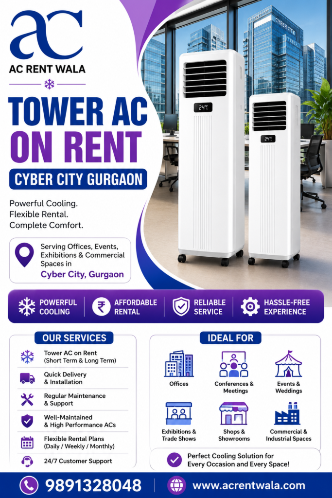 Tower AC on Rent Cyber City Gurgaon