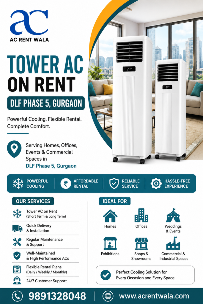 Tower AC on Rent DLF Phase 5 Gurgaon