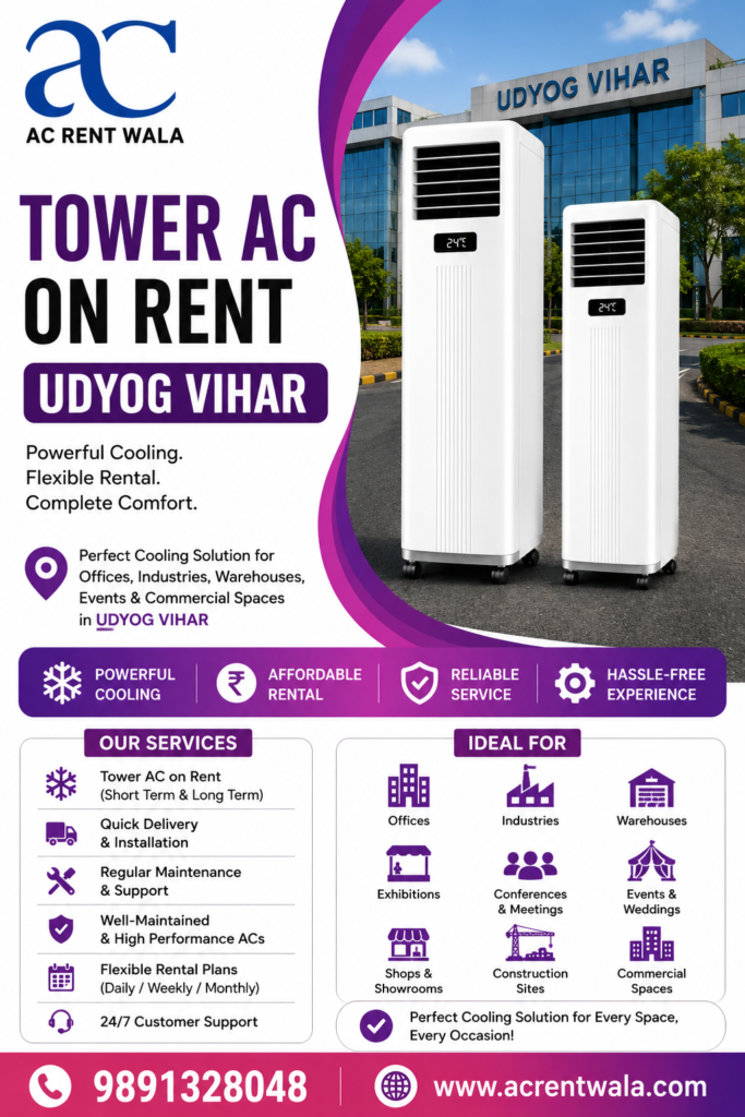 Tower AC on Rent Udyog Vihar Gurgaon—